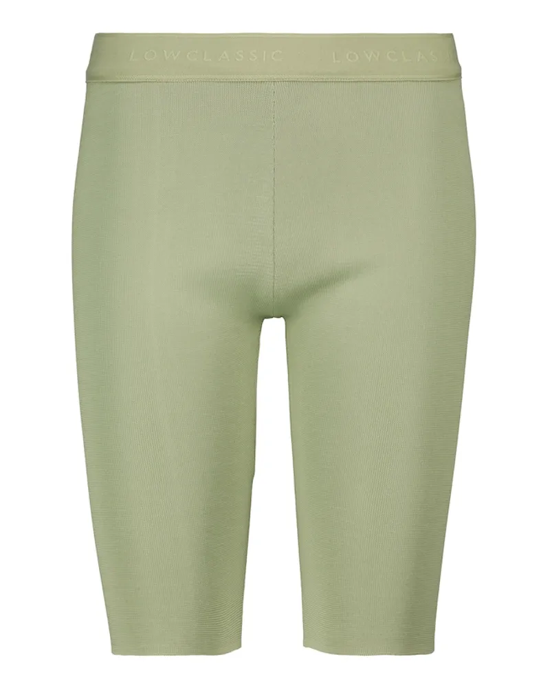 LOW CLASSIC Shorts a vita alta in maglia Verde