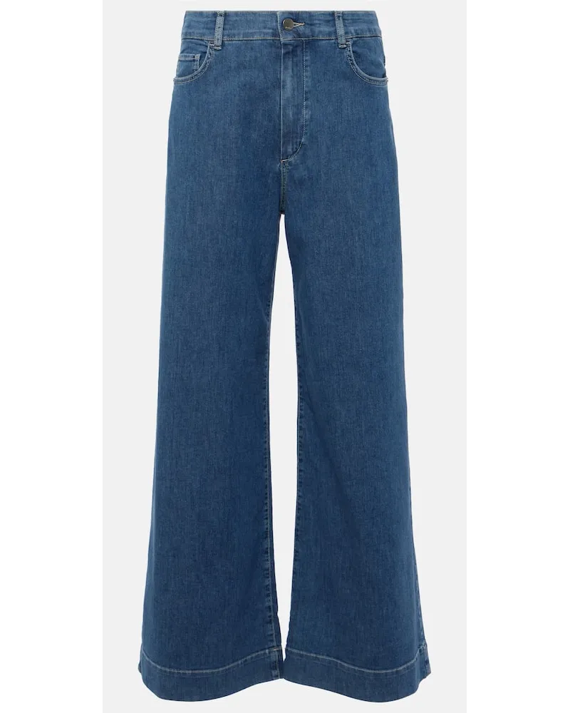 Max Mara Jeans a gamba larga Pucci Blu