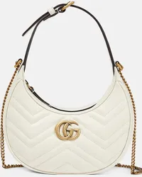 Gucci Borsa a spalla GG Marmont Mini in pelle Bianco