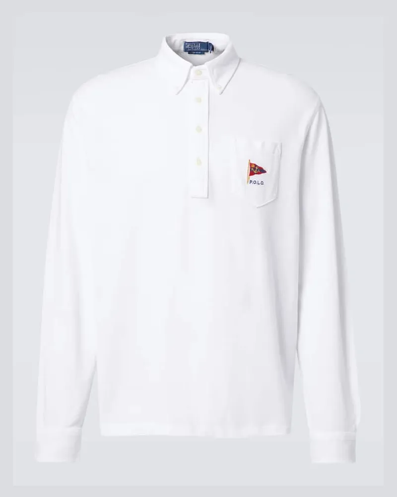 Ralph Lauren Polo in piquÃ© di cotone con logo Bianco