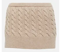 Minigonna in lana e cashmere
