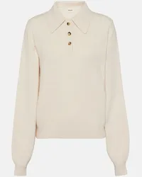 KHAITE Pullover stile polo Joey Bianco