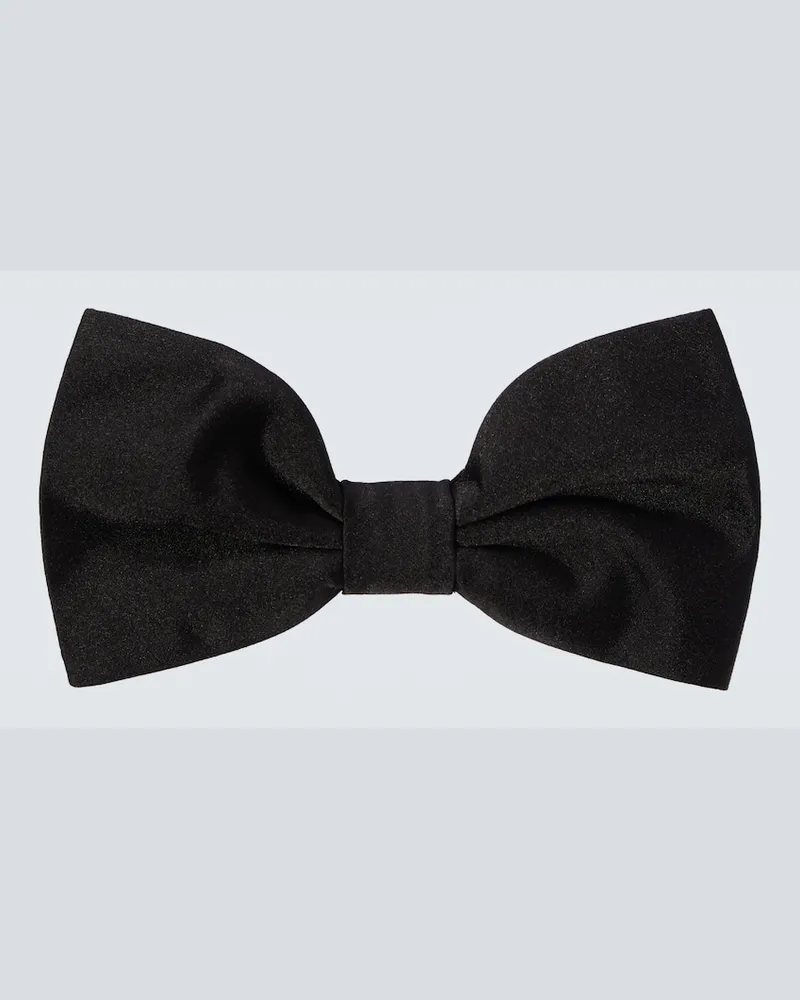 Canali Papillon in seta Nero
