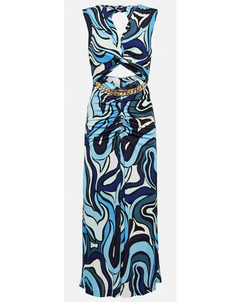 Rebecca Vallance Abito midi Mira con cut-out e stampa Multicolore