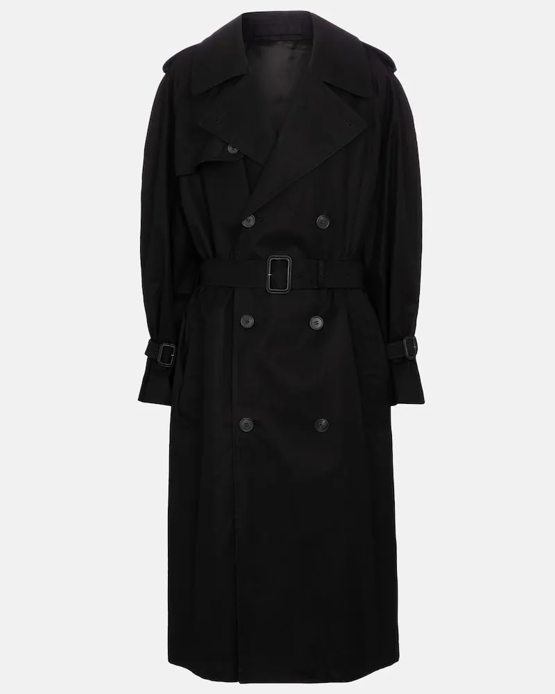 WARDROBE.NYC Release 04 - Trench in cotone Nero
