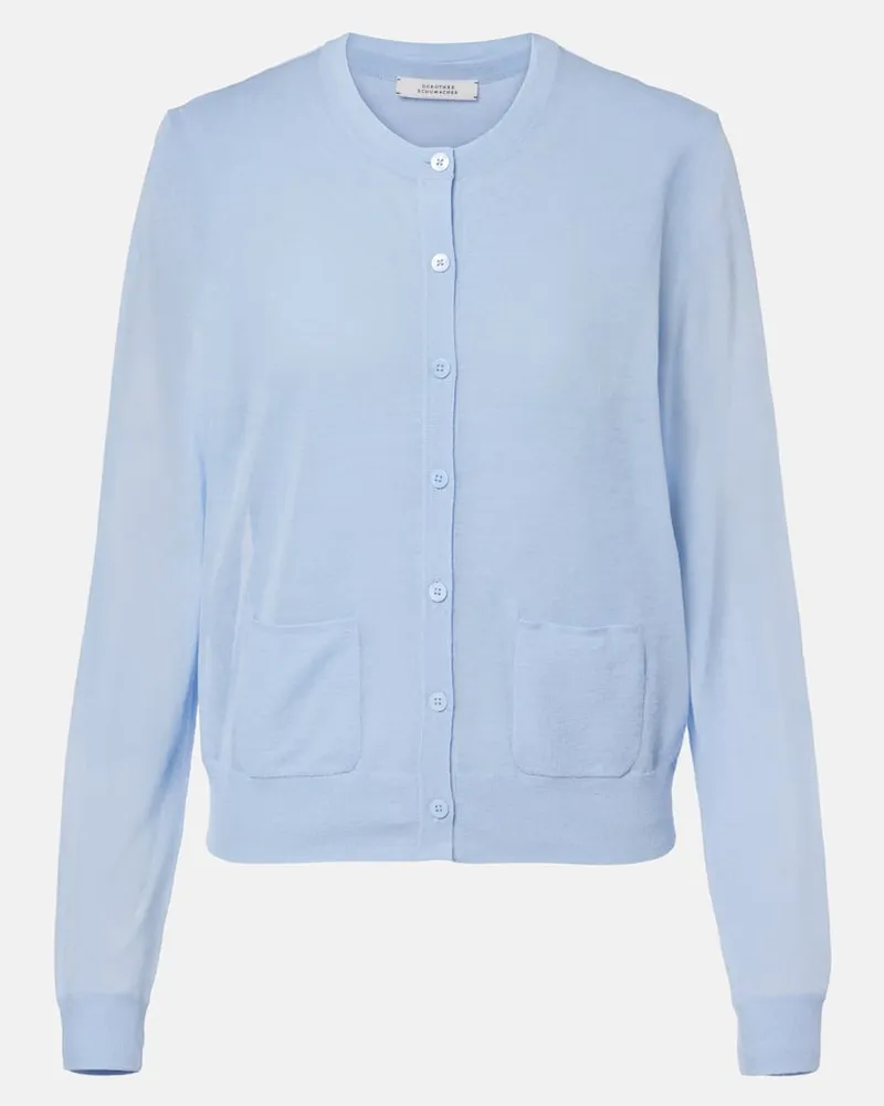 Dorothee Schumacher Cardigan in misto cotone Blu