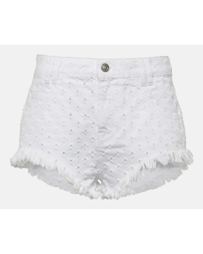 Isabel Marant Shorts di jeans Aneida Bianco