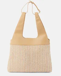 A.P.C. Borsa Sophie effetto rafia Beige