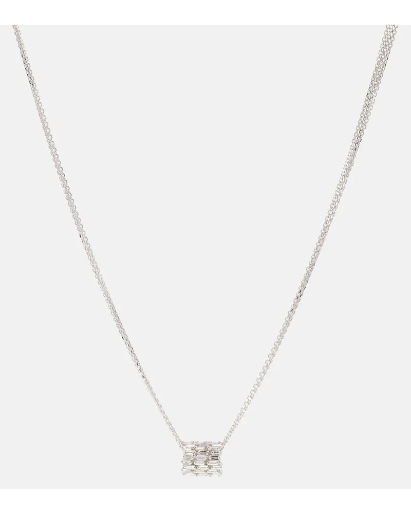 Suzanne Kalan Collana in oro bianco 18kt con diamanti Oro