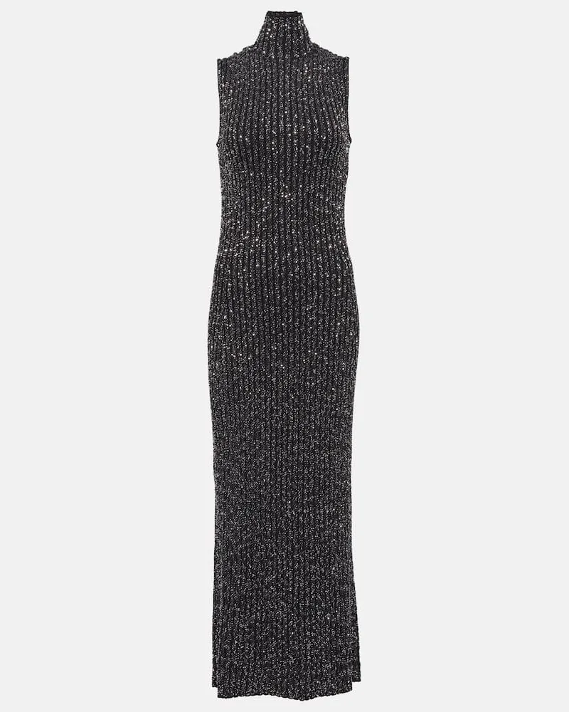 Missoni Abito lungo con paillettes Nero
