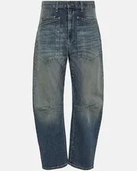 Nili Lotan Jeans Shon a vita alta e gamba larga Blu