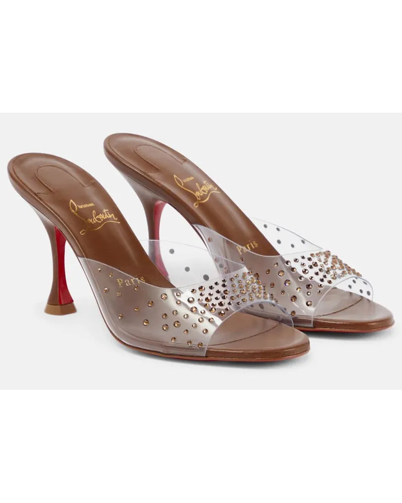 Christian Louboutin Sandali Nudes Degramule in pelle Marrone