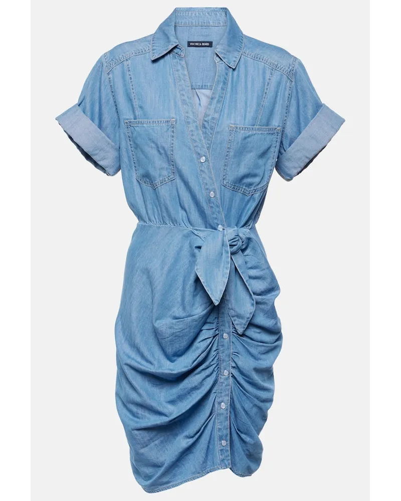 Veronica Beard Abito chemisier di jeans Hensley Blu