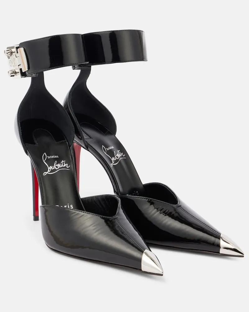 Christian Louboutin Pumps Lock Me Up 100 in pelle Nero
