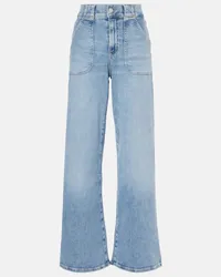 Frame Denim Jeans a gamba larga Modern Pocket Blu