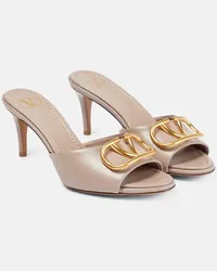 Valentino Garavani Sandali VLogo in pelle Beige