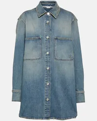 Stella McCartney Camicia di jeans oversized Blu