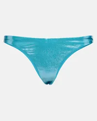 JADE SWIM Slip bikini Vera a vita alta Blu