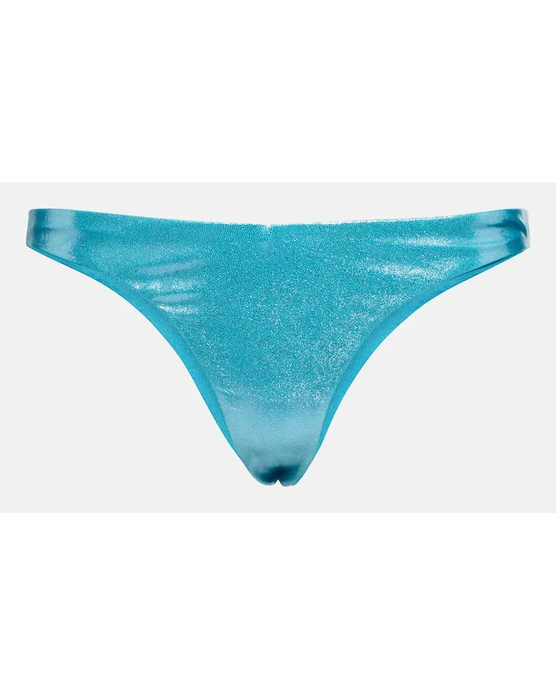JADE SWIM Slip bikini Vera a vita alta Blu