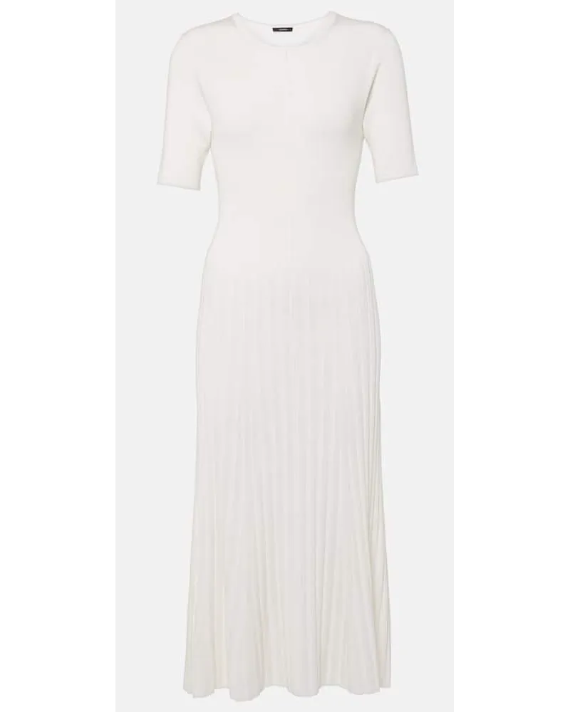 Joseph Abito midi in maglia a coste Bianco
