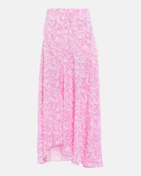 Isabel Marant Gonna midi Sakura in chiffon di misto seta Multicolore