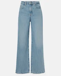 Frame Denim Jeans Le Jane a gamba larga e vita alta Blu