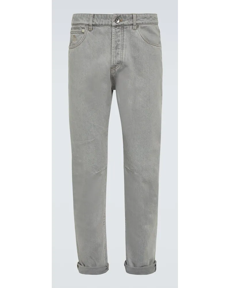 Brunello Cucinelli Jeans regular Grigio