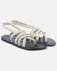 The Row Sandali slingback Line in pelle Grigio