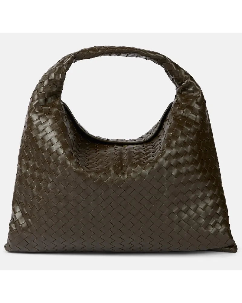Bottega Veneta Borsa Hop Large in pelle Verde