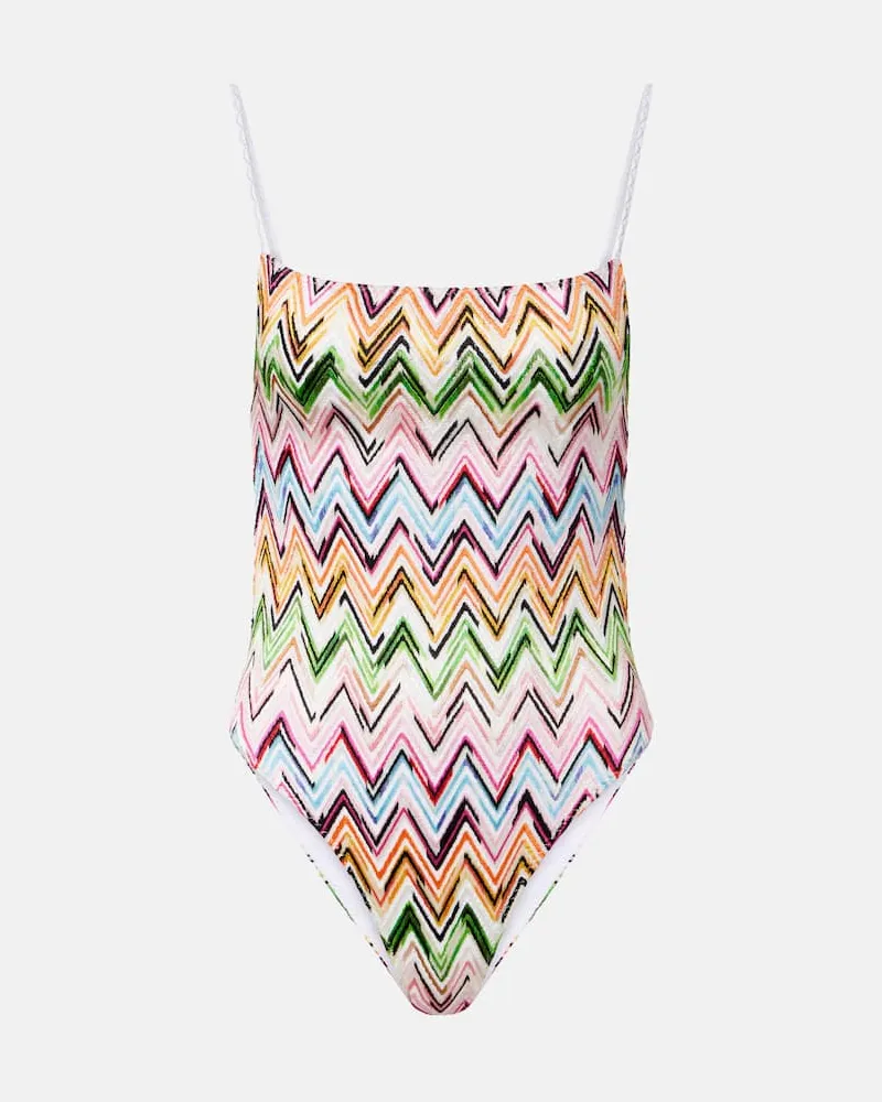 Missoni Costume intero a zig-zag Multicolore