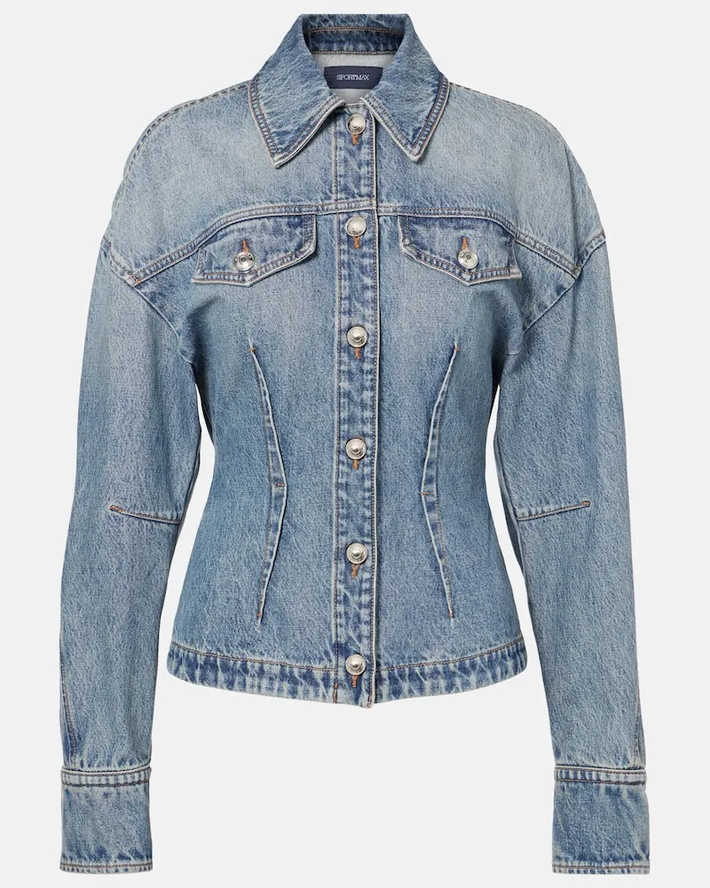SPORTMAX Giacca di jeans Filato Blu