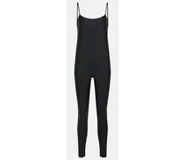 Balenciaga Jumpsuit in tessuto tecnico con logo Nero