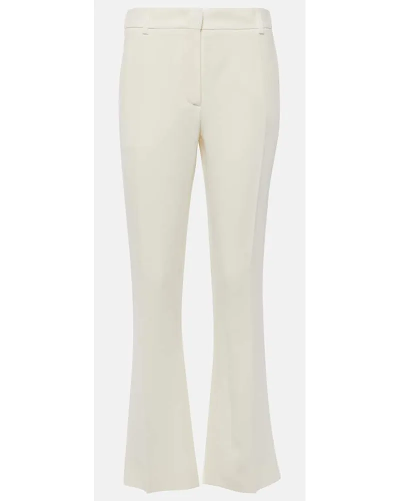 Valentino Garavani Pantaloni regular in cady di seta Rosso