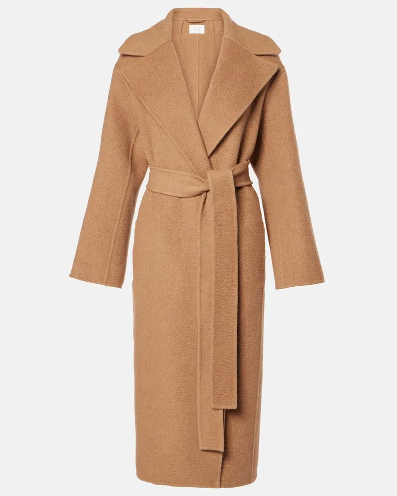 The Row Cappotto Malika in lana Marrone