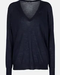 Joseph Pullover Cashair in cashmere Blu