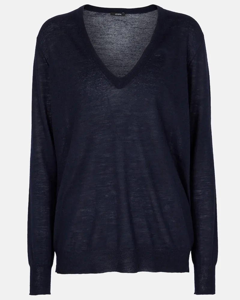 Joseph Pullover Cashair in cashmere Blu