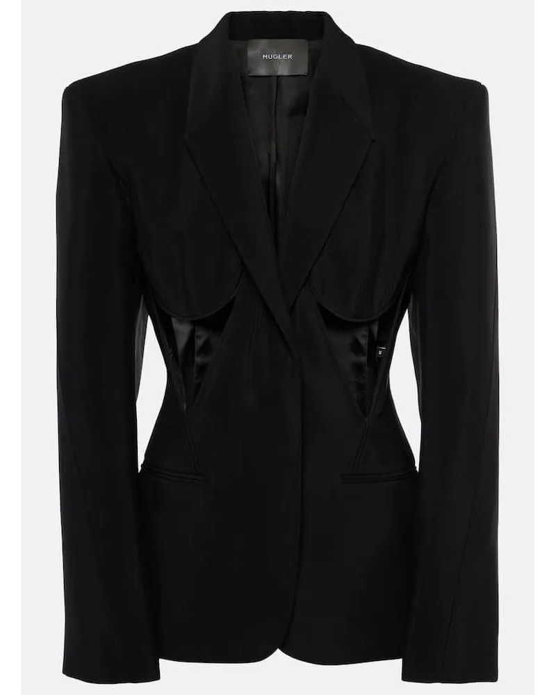 Thierry Mugler Blazer con cutout Nero