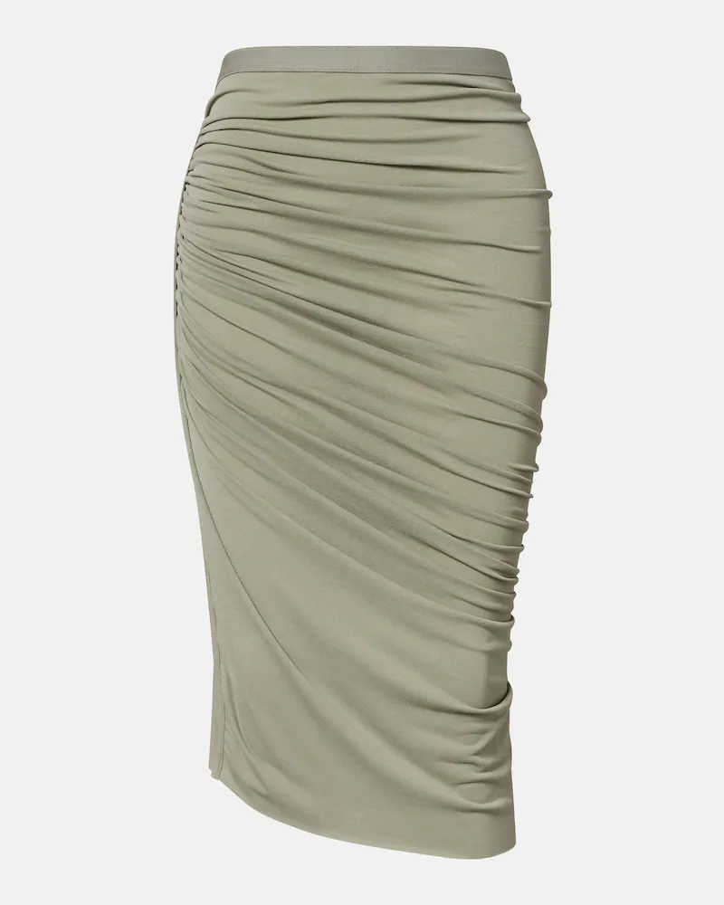 Rick Owens Gonna midi Lilies Edfu Verde
