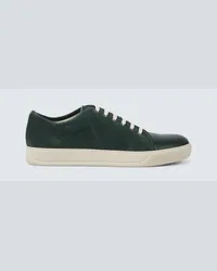 Lanvin Sneakers DBB1 in suede con pelle Verde