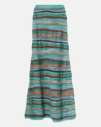 Ulla Johnson Gonna midi Rosen in maglia di misto cotone Multicolore