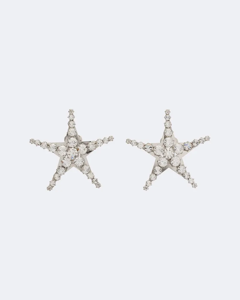 Alessandra Rich Orecchini con cristalli Argento