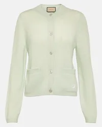 Gucci Cardigan Interlocking G in cashmere Verde