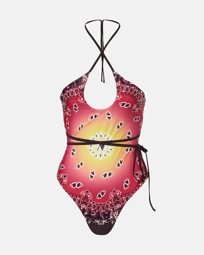 ATTICO Costume intero con stampa Multicolore