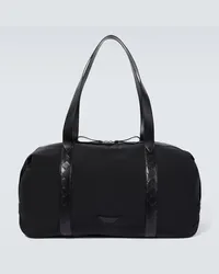 Bottega Veneta Borsa da viaggio Crossroad Weekender con pelle Nero