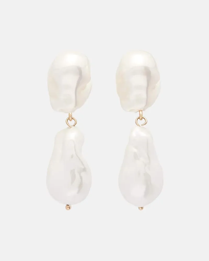 Erdem Orecchini con perle Bianco