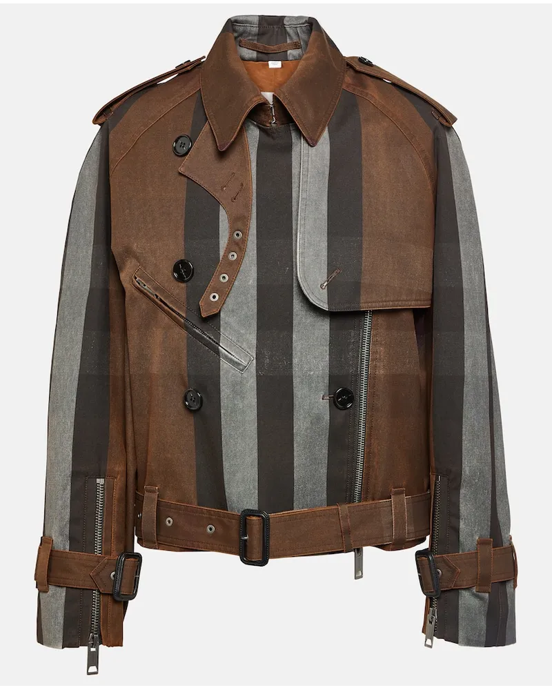 Burberry Giacca in canvas a righe Multicolore