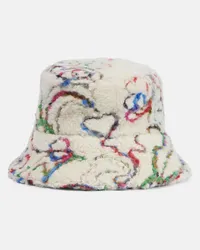 Loro Piana Cappello da pescatore Zita in shearling Neutro