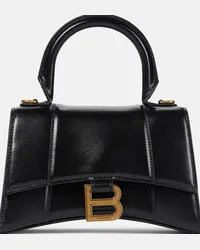 Balenciaga Borsa a tracolla Hourglass XS in pelle Nero