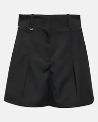 Jacquemus Shorts Bari in lana Nero