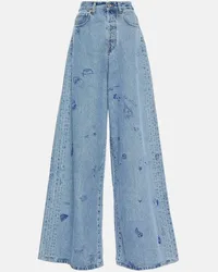 VETEMENTS Jeans a gamba larga e vita bassa Blu